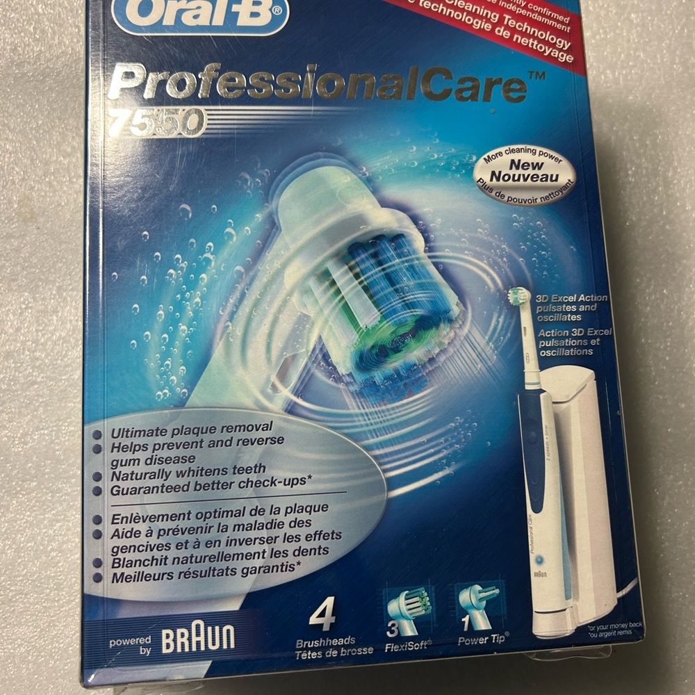 Brand new Oral-B ProfessionalCare Model 7550 3D Electric Toothbrush